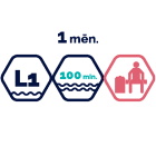 Lielā peldbaseina abonements 1 mēnesim | 100 min.